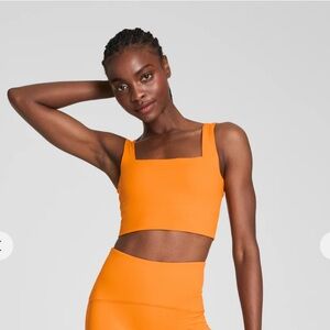 NWT SPANX Cropped Square Neck Shelf Tank